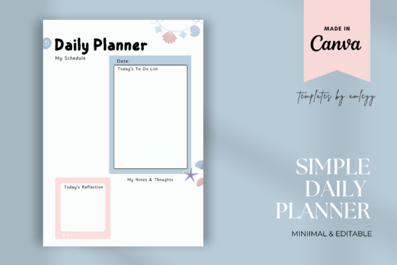 Download Simple Daily Planner Template Printable - Planner template Collection