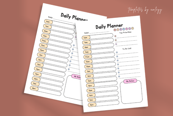 Download Cute Daily Planner Template – Editable - Planner template Collection