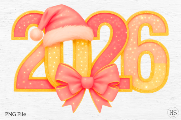 Download 2026 New Year PNG | Pink 2026 New Year - Premium Bundle