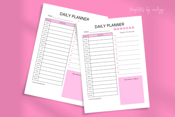 Download Minimal Cute Daily Planner Template Canv - Planner template Collection