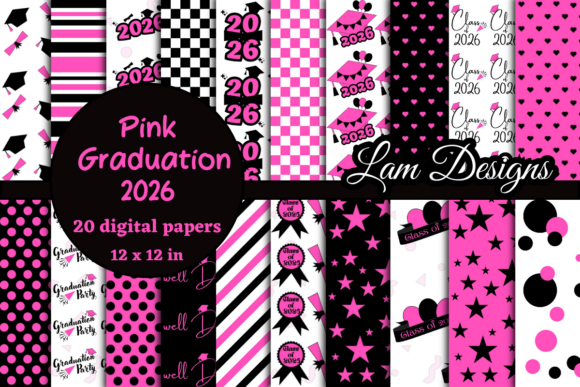 Download Pink 2026 Graduation Digital Papers - Premium Resources