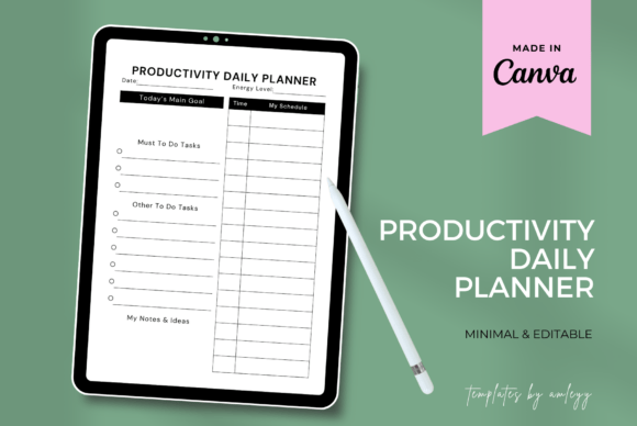 Download Free Productivity Daily Planner Template - Planner template Collection