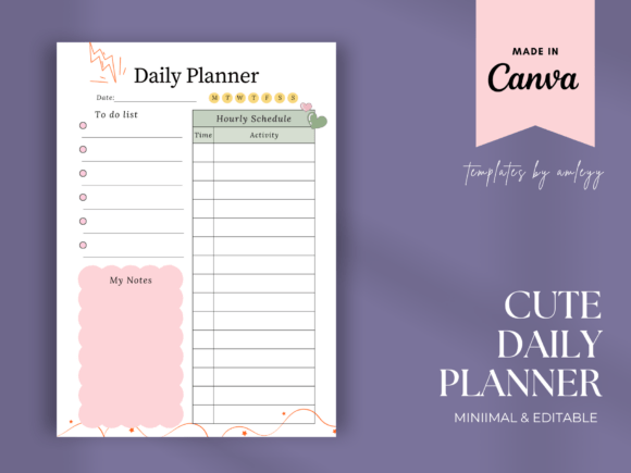 Download Cute Daily Planner Template | Kawaii - Planner template Collection