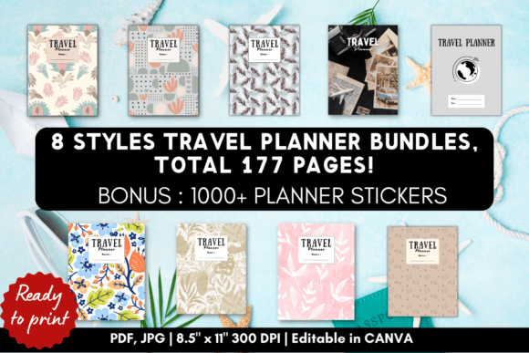 Download 8 Travel Planner Template Bonus Stickers - Planner template Collection