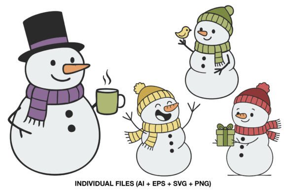 Download Christmas Scrapbook Clipart Snowman - Premium Resources