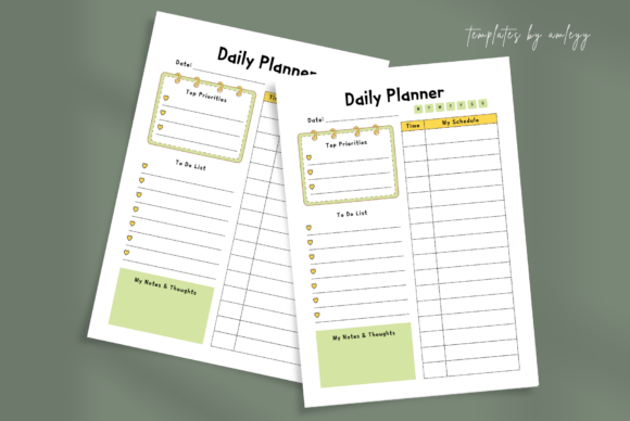 Download Cute Daily Planner Template Canva Kawaii - Planner template Collection